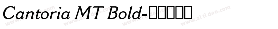 Cantoria MT Bold字体转换